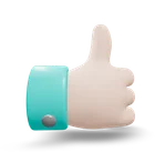Thumbs up icon representing our process