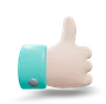Thumbs up icon representing tailored solutions